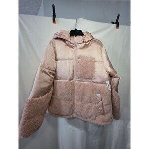 Amazon Essentials AEM30229FW22 BOSWIC RTZ Hooded Puffer Jacket Sherpa Panel